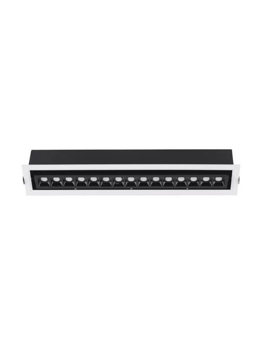Spot incastrat din Aluminiu Negru H8.8xL46cm IP20 30W 2700lm 3000k CANTIA