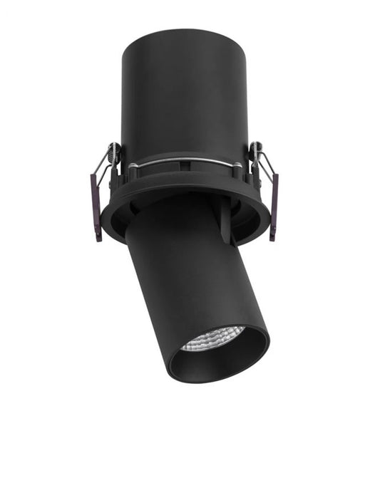 Spot incastrat din Aluminiu Negru H21xL6cm IP32 12W 720lm 3000k PIN