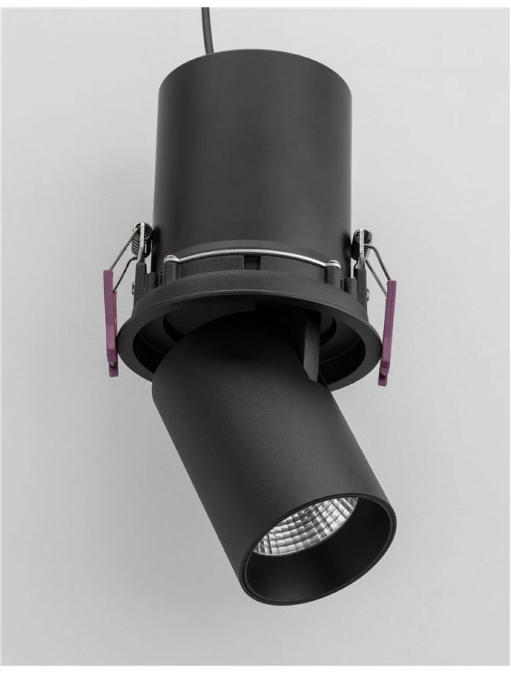 Spot incastrat din Aluminiu Negru H21xL6cm IP32 12W 720lm 3000k PIN