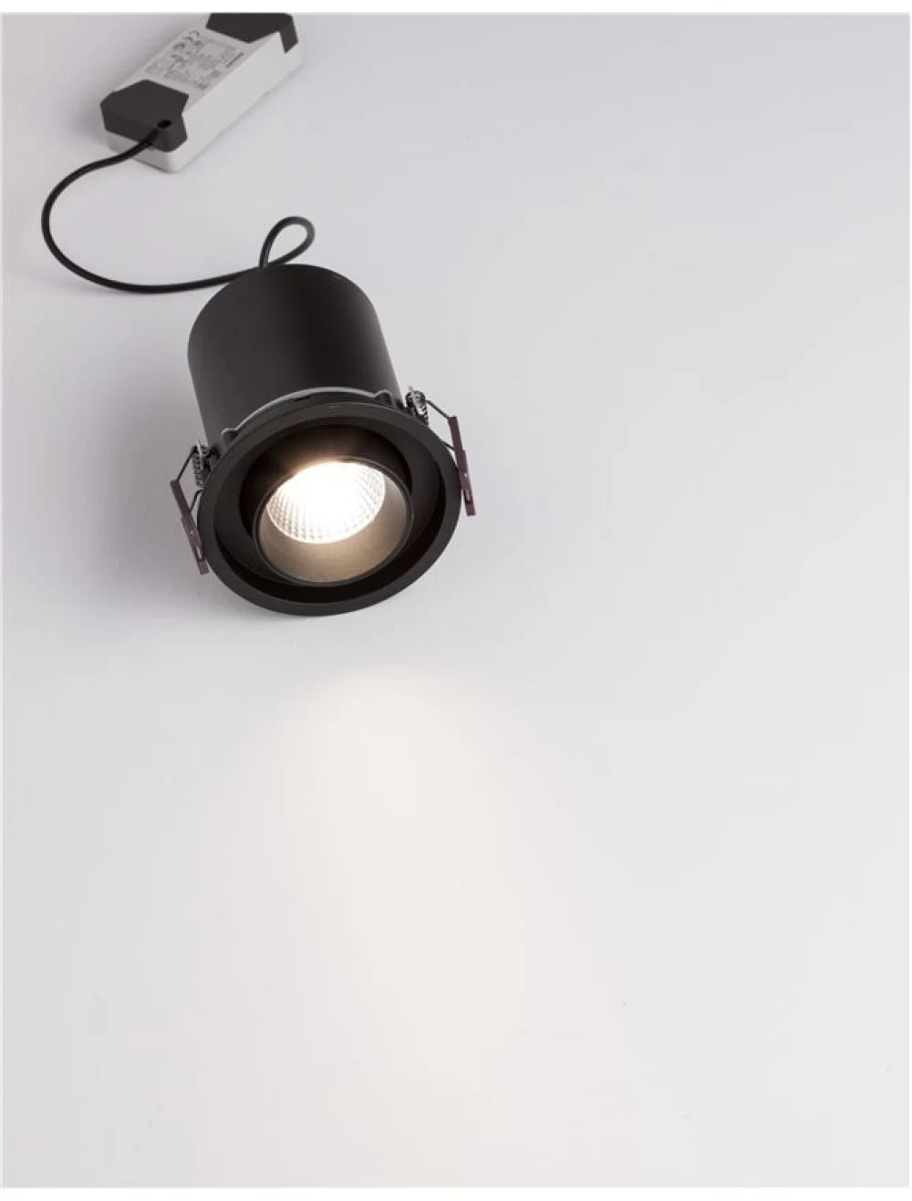 Spot incastrat din Aluminiu Negru H21xL6cm IP32 12W 720lm 3000k PIN
