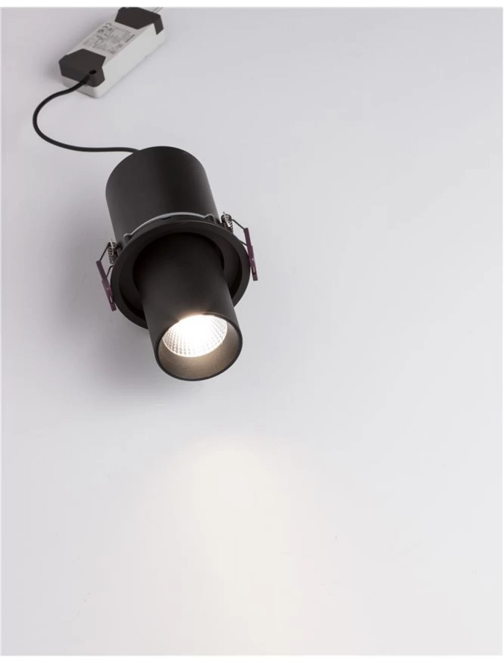 Spot incastrat din Aluminiu Negru H21xL6cm IP32 12W 720lm 3000k PIN