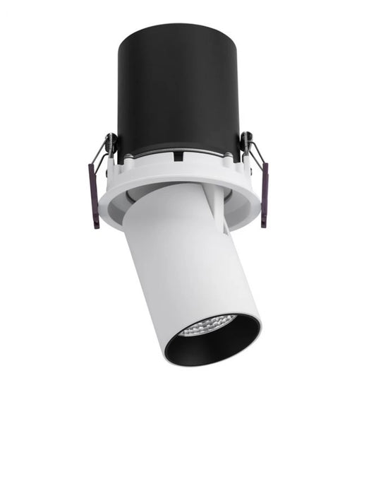 Spot incastrat din Aluminiu Alb/Negru H21xL6cm IP32 12W 720lm 3000k PIN