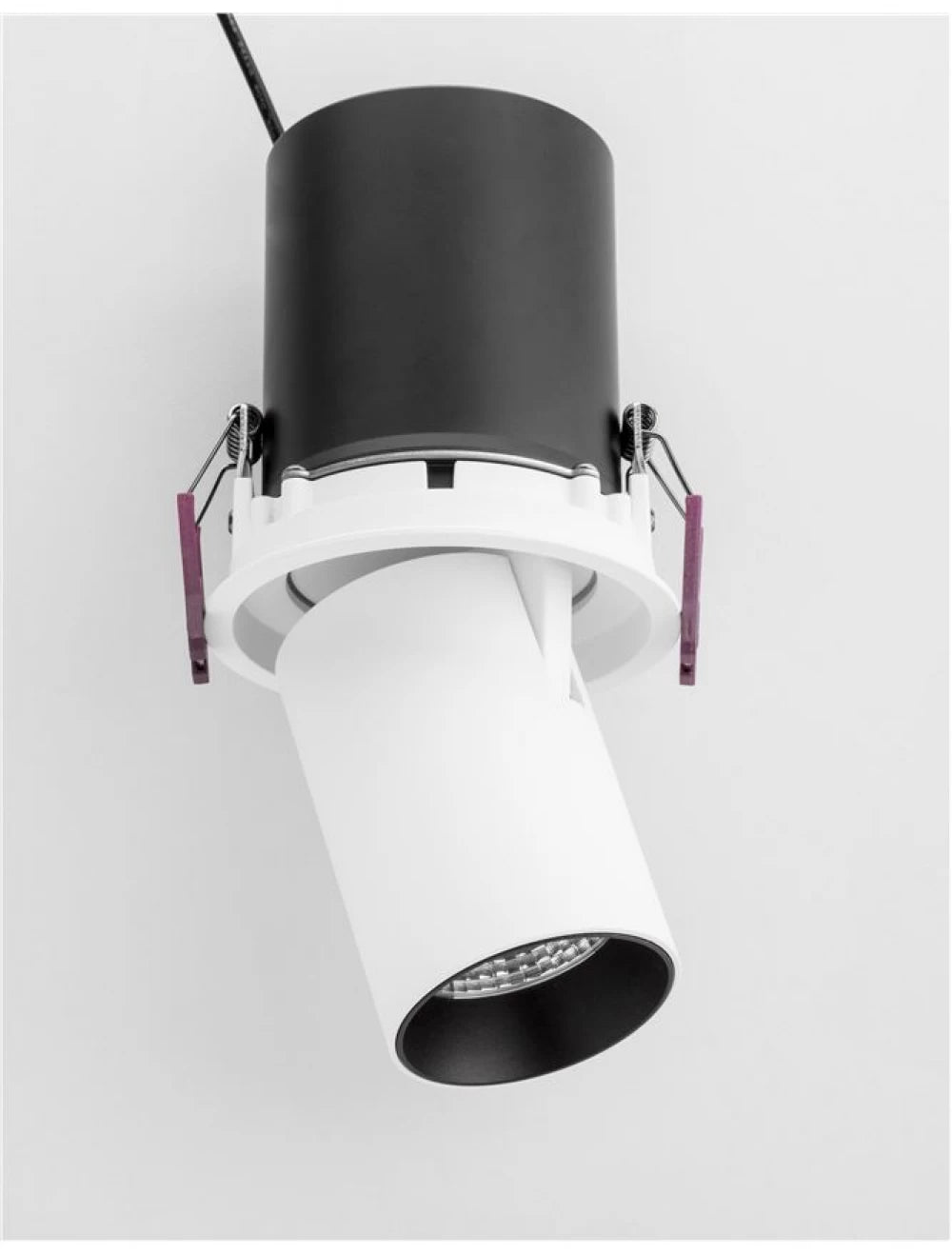 Spot incastrat din Aluminiu Alb/Negru H21xL6cm IP32 12W 720lm 3000k PIN