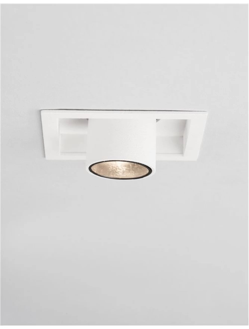 Spot incastrat din Aluminiu Alb H6.6xL6.2cm IP20 3W 270lm 3000k DESERT