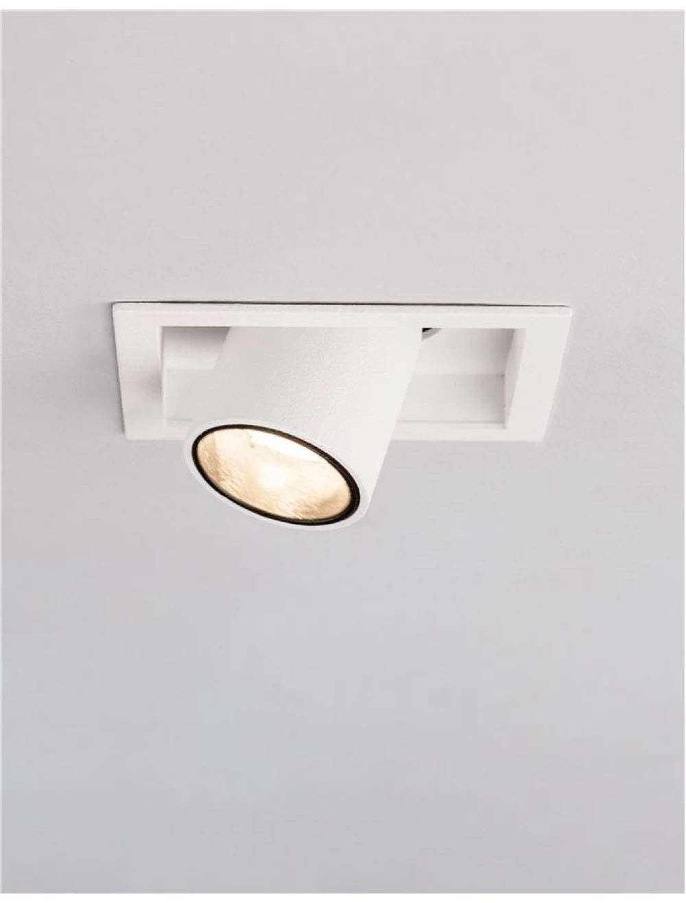 Spot incastrat din Aluminiu Alb H6.6xL6.2cm IP20 3W 270lm 3000k DESERT