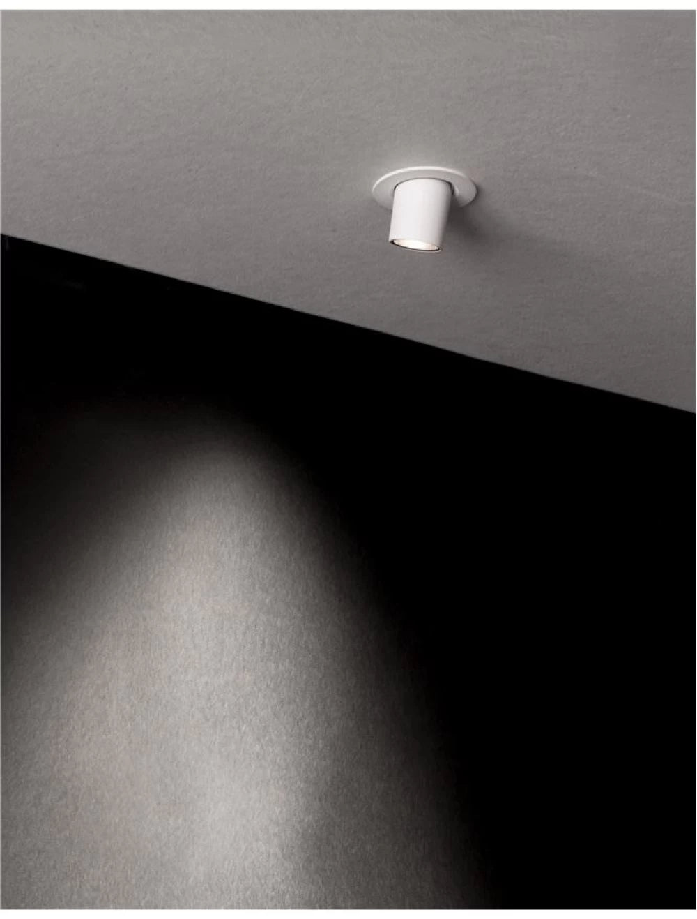 Spot incastrat din Aluminiu Alb H6.8xL5.2cm IP20 3W 270lm 3000k DESERT