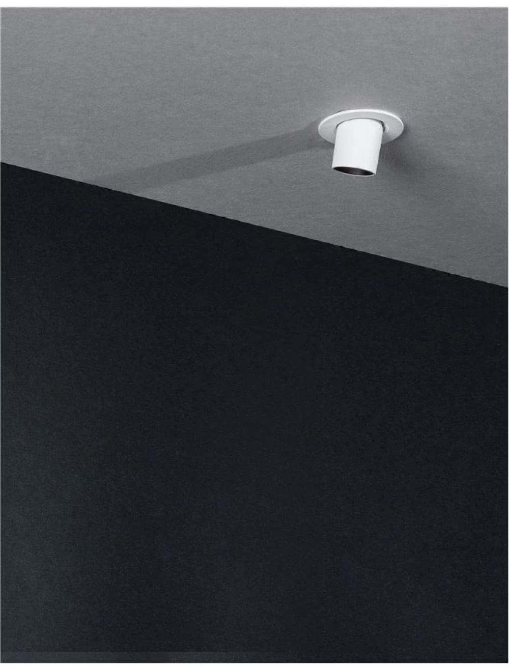 Spot incastrat din Aluminiu Alb H6.8xL5.2cm IP20 3W 270lm 3000k DESERT