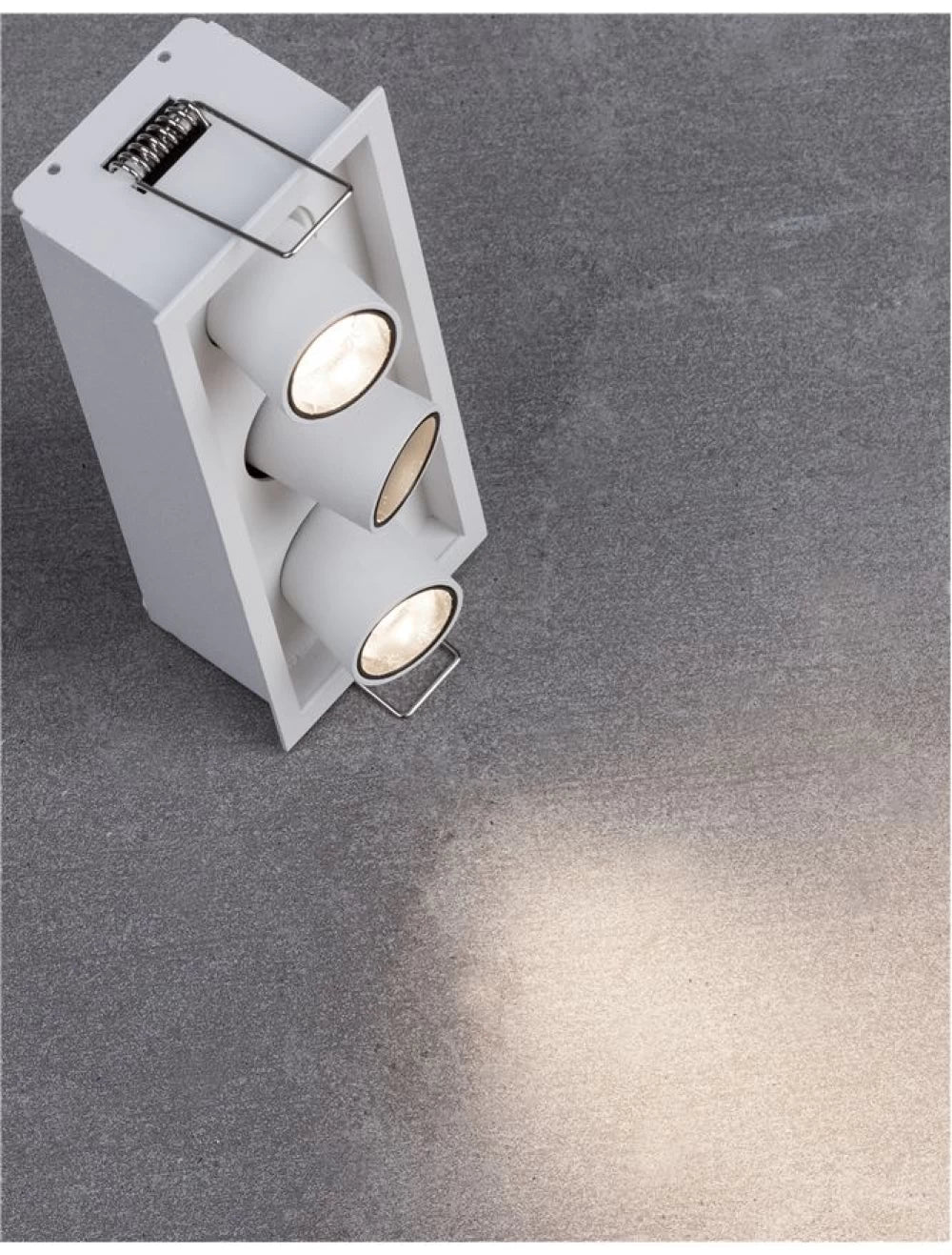 Spot incastrat din Aluminiu Alb H6.6xL15.7cm IP20 9W 740lm 3000k DESERT