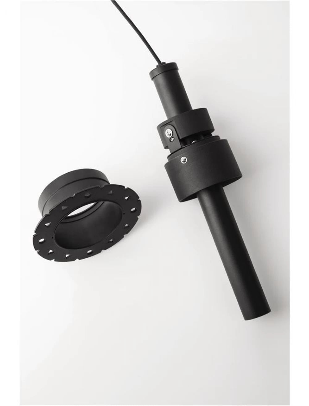 Spot incastrat din Aluminiu Negru H25xL2.6cm IP20 6W 740lm 3000k OVO