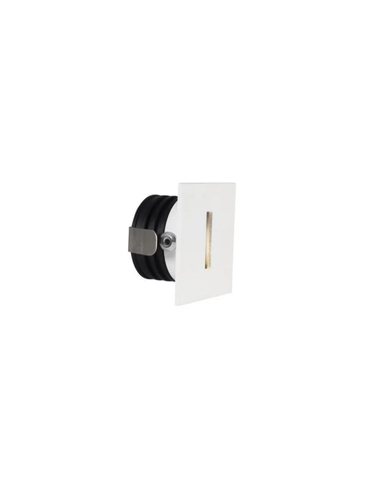 Spot incastrat din Aluminiu Alb H3.7xL3.7cm IP54 1W 70lm 3000k PASSAGGIO