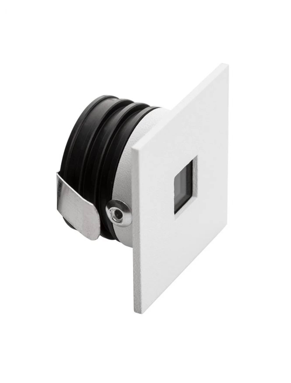 Spot incastrat pentru scari din Aluminiu Alb H3.7xL3.7cm IP54 1W 70lm 3000k PASSAGGIO
