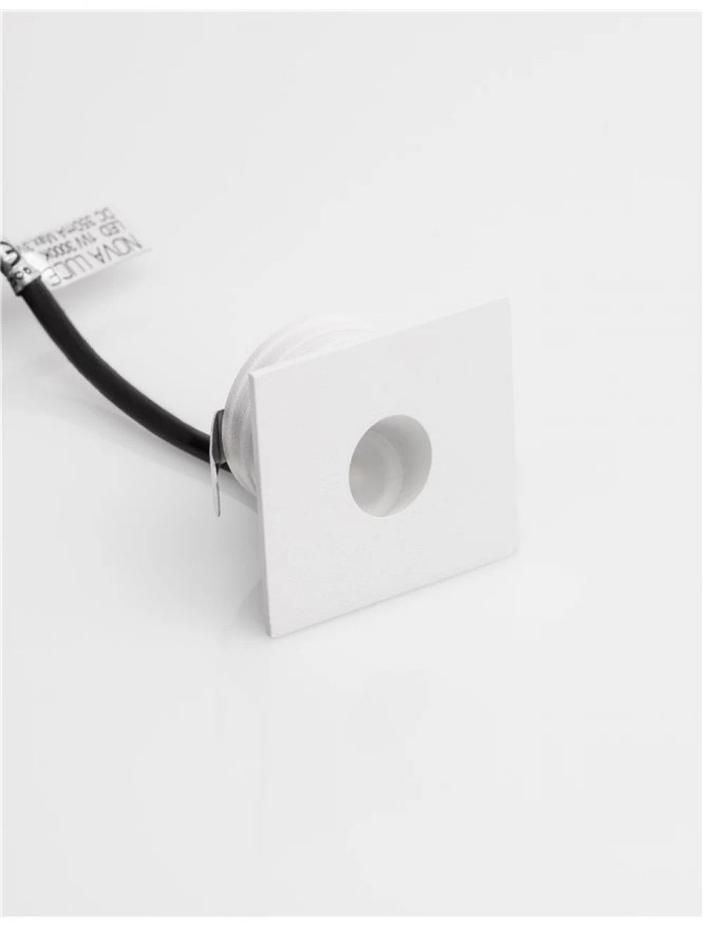 Spot incastrat pentru scari din Aluminiu Alb H3.9xL3.9cm IP54 1W 70lm 3000k PASSAGGIO