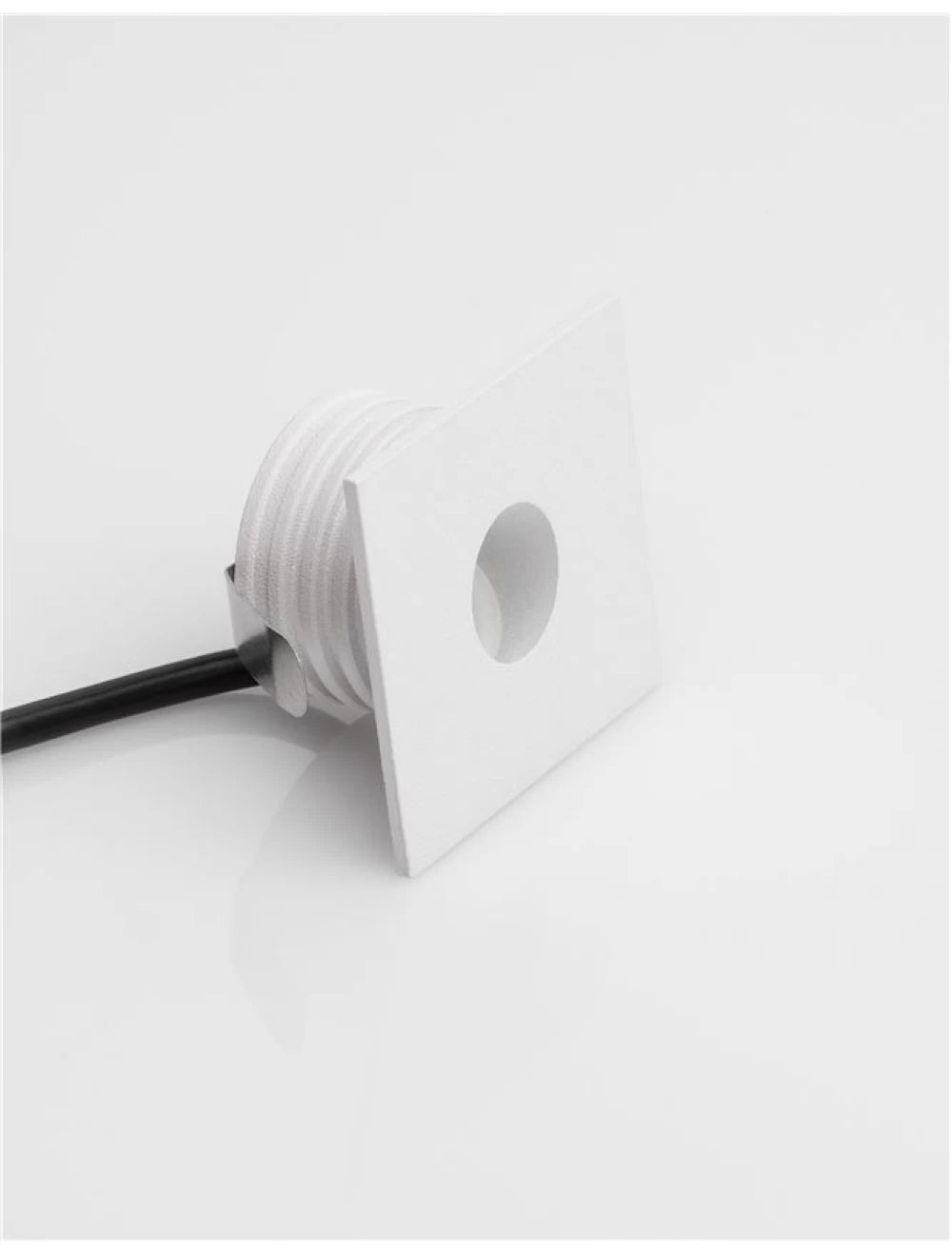 Spot incastrat pentru scari din Aluminiu Alb H3.9xL3.9cm IP54 1W 70lm 3000k PASSAGGIO