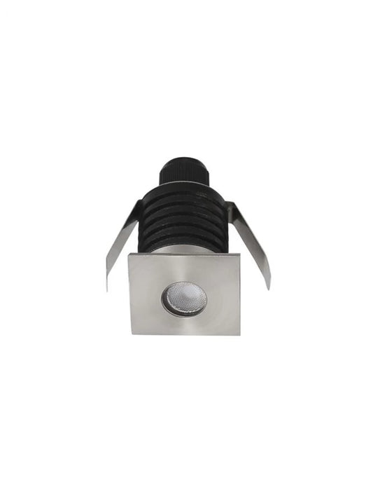 Spot incastrat pentru scari din Aluminiu Argintiu H5.3xL3.7cm IP67 1W 60lm 3000k BANG