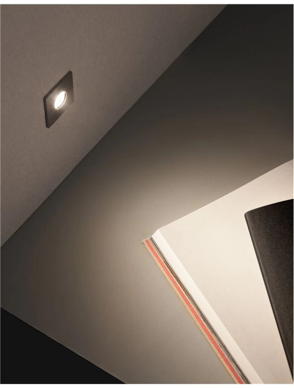 Spot incastrat pentru scari din Aluminiu Argintiu H5.3xL3.7cm IP67 1W 60lm 3000k BANG