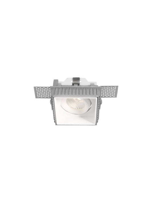 Spot incastrat din Aluminiu Alb H6.2xL8.8cm IP20 LED GU10 BRAD
