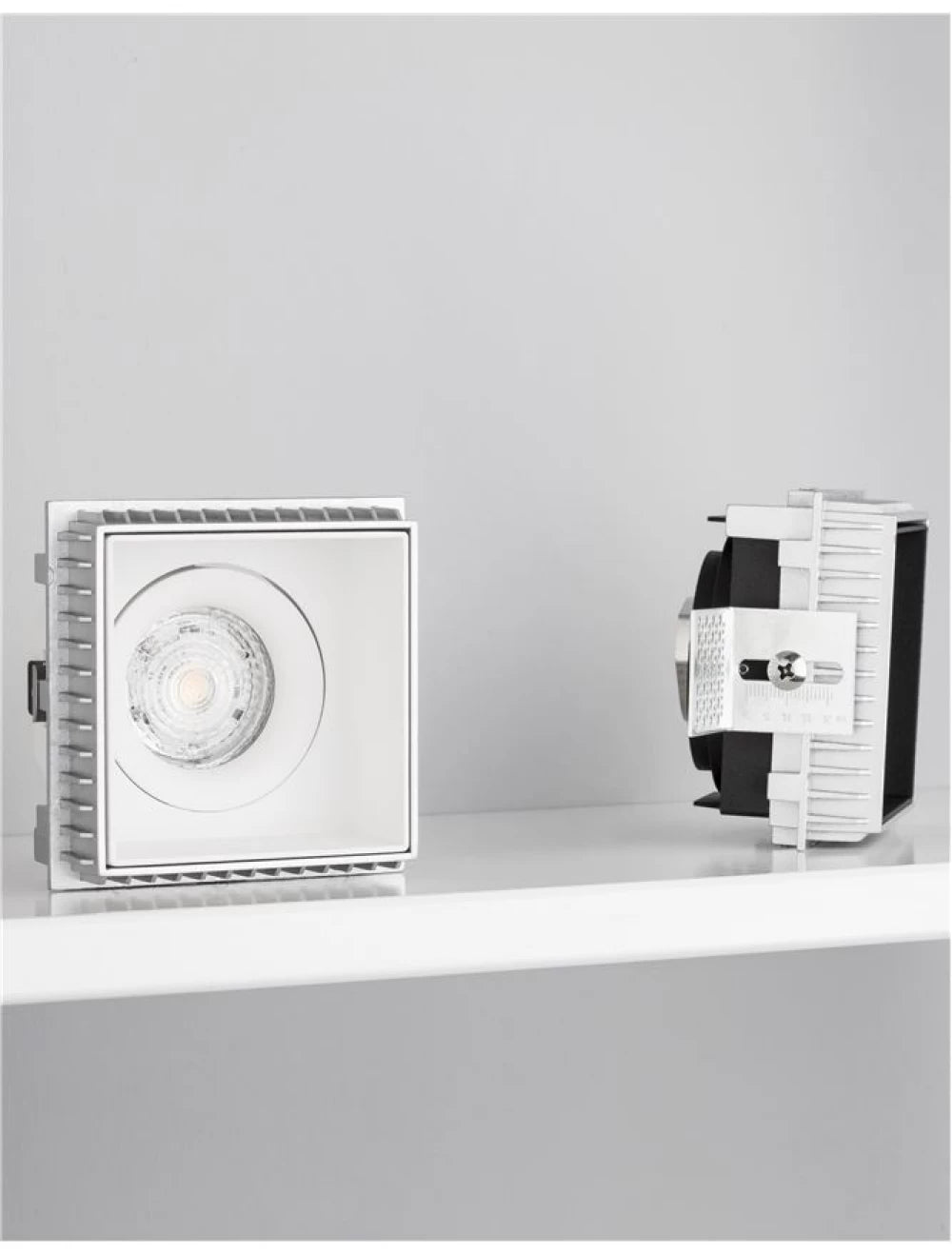 Spot incastrat din Aluminiu Alb H6.2xL8.8cm IP20 LED GU10 BRAD