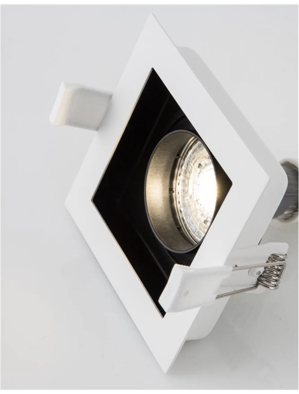 Spot incastrat din Aluminiu Alb interior negru H3.8xL10cm IP20 LED GU10 CEDI
