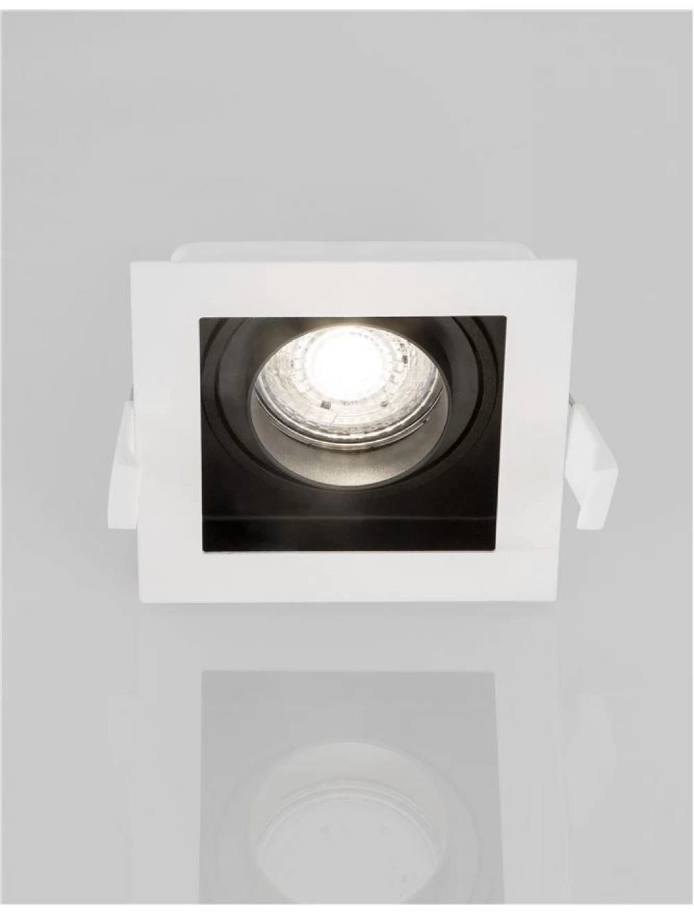 Spot incastrat din Aluminiu Alb interior negru H3.8xL10cm IP20 LED GU10 CEDI