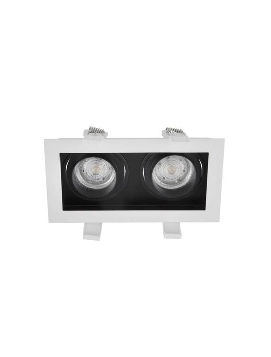 Spot incastrat din Aluminiu Alb interior negru H3.8xL18.3cm IP20 LED GU10 CEDI