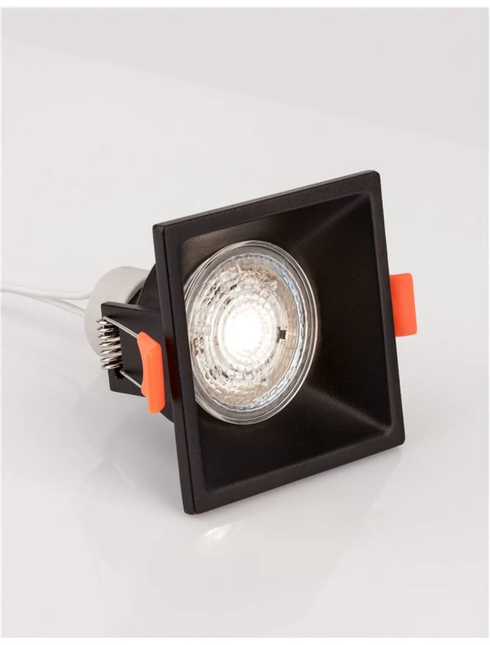 Spot incastrat din Aluminiu Negru H4.5xL7.5cm IP20 LED GU10 STAF