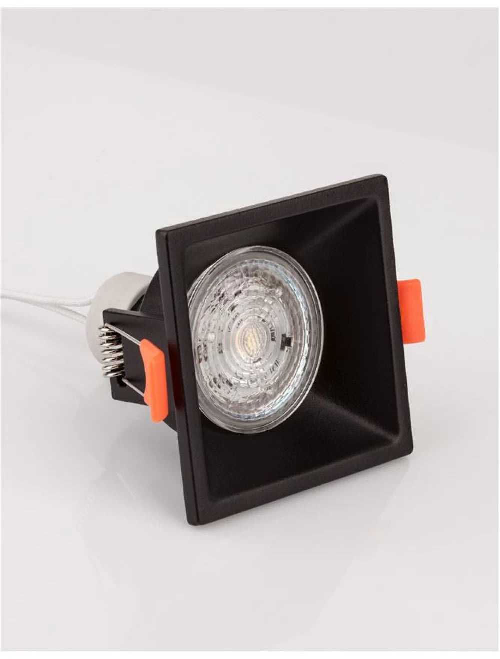 Spot incastrat din Aluminiu Negru H4.5xL7.5cm IP20 LED GU10 STAF
