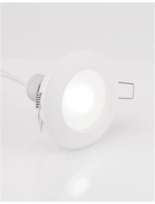 Spot incastrat din Aluminiu Alb H3.8xL9.3cm IP44 LED GU10 TEX