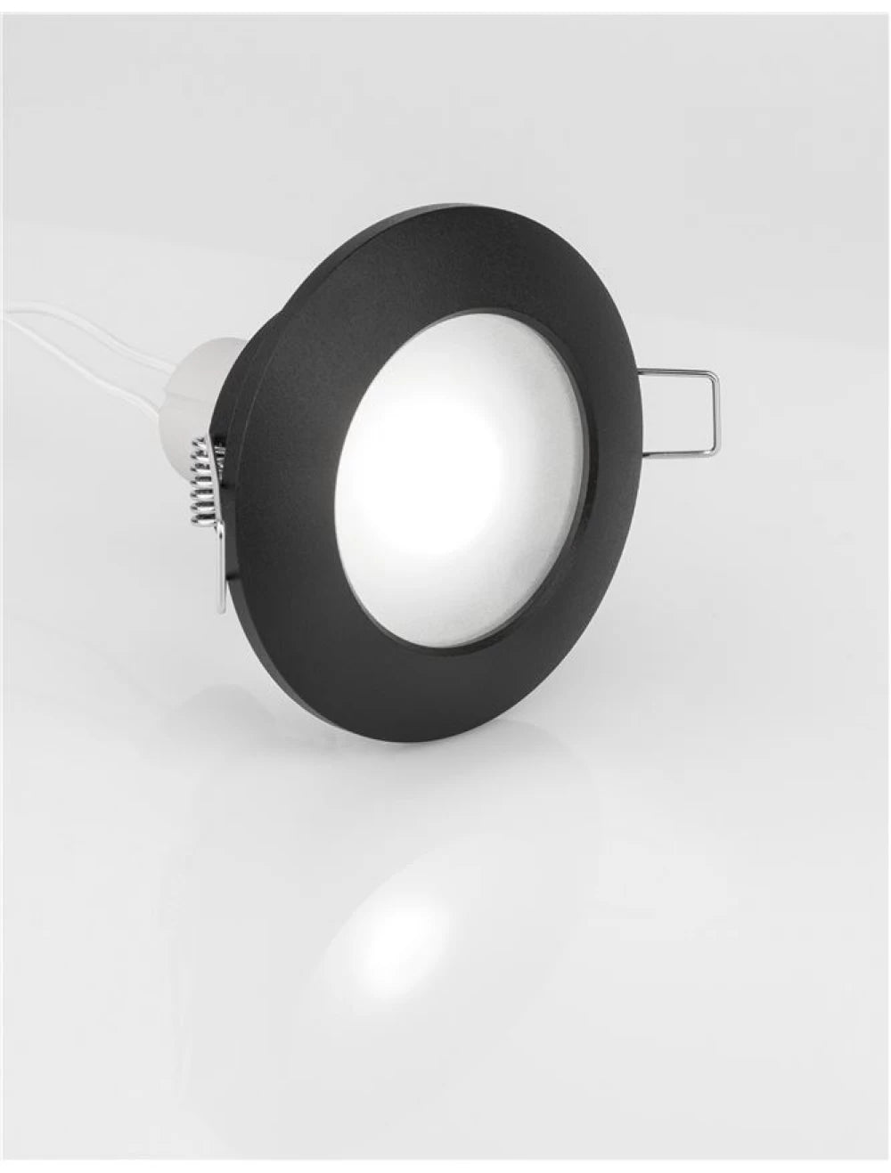 Spot incastrat din Aluminiu Negru H3.8xL9.3cm IP44 LED GU10 TEX