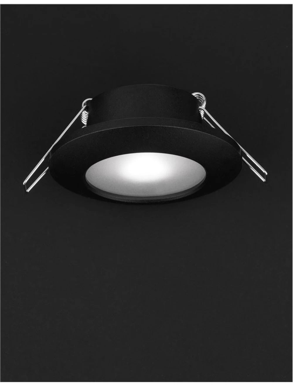 Spot incastrat din Aluminiu Negru H3.8xL9.3cm IP44 LED GU10 TEX