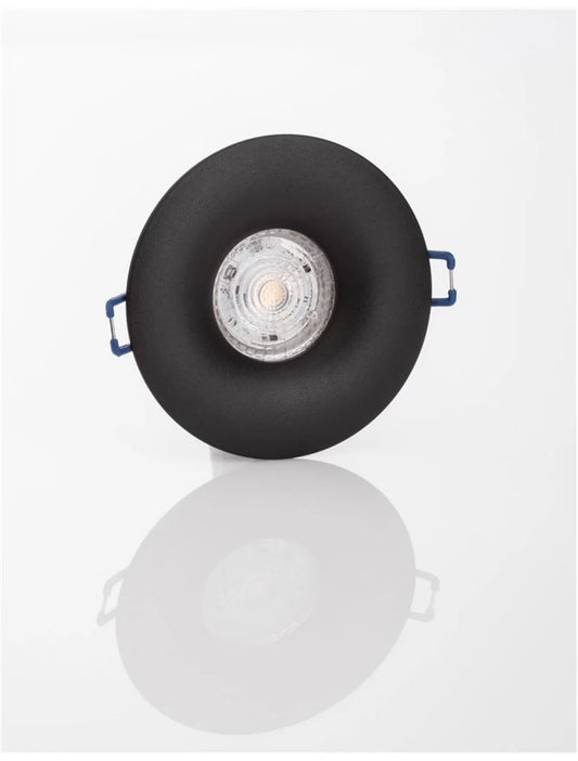 Spot incastrat din Aluminiu Negru H2.5xL9.8cm IP20 LED GU10 REDO