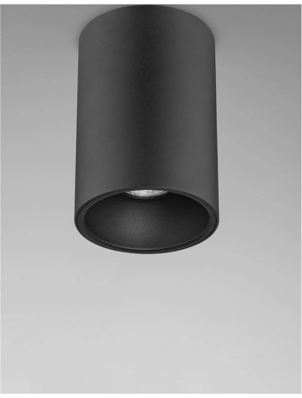 Spot aplicat din Aluminiu Negru H14xL9.6cm IP20 LED GU10 NIDO