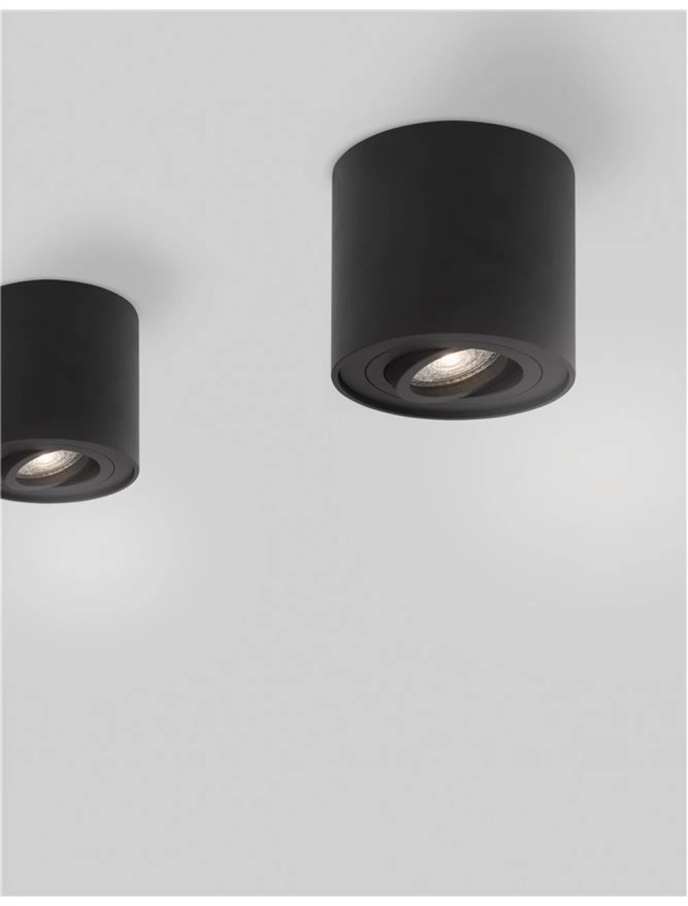 Spot aplicat din Aluminiu Negru H9xL8cm IP20 LED GU10 GOZZANO