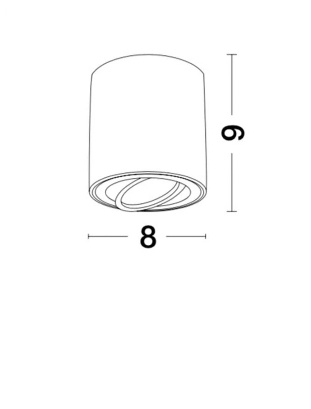 Spot aplicat din Aluminiu Negru H9xL8cm IP20 LED GU10 GOZZANO