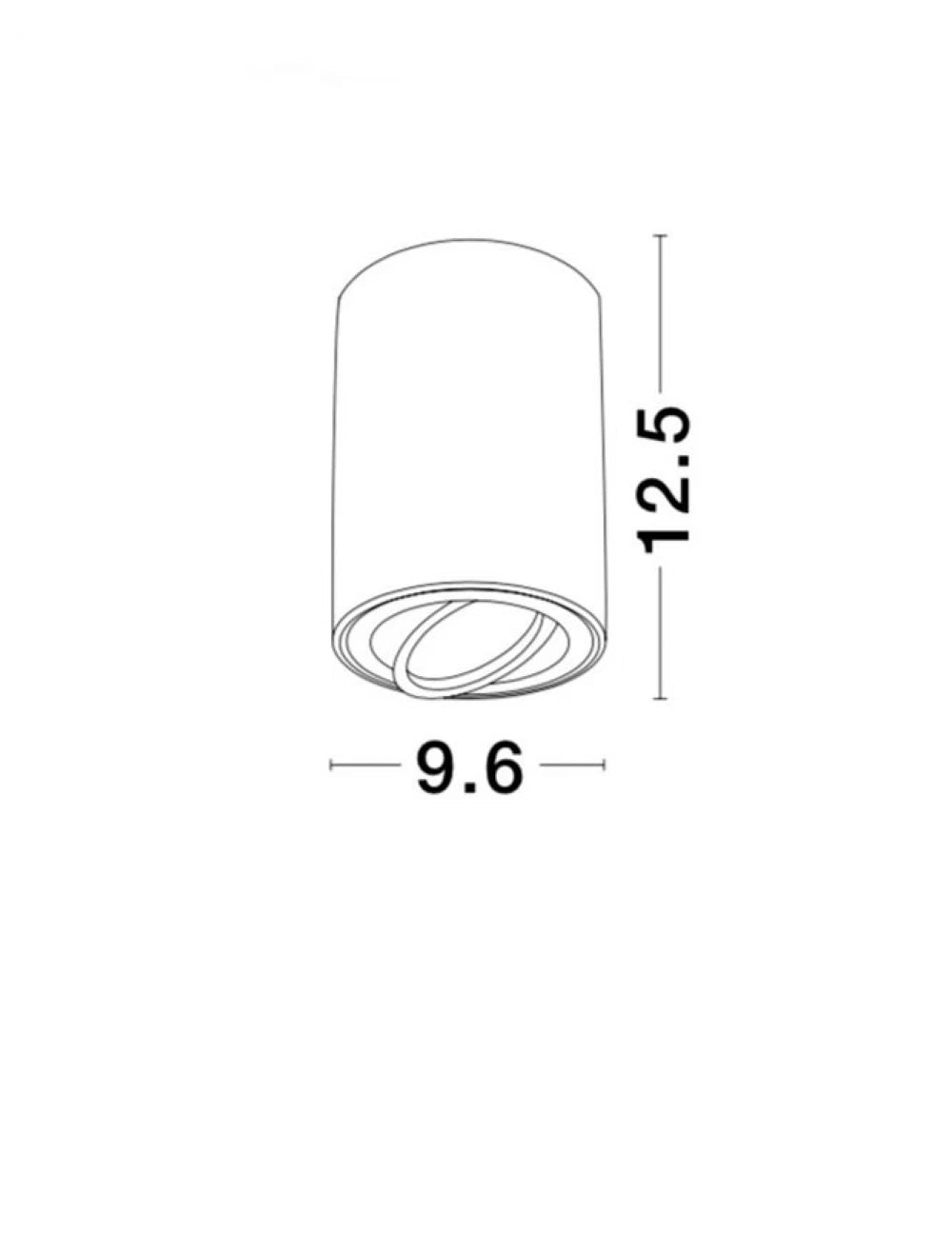 Spot aplicat din Aluminiu Alb H12.5xL9.6cm IP20 LED GU10 GOZZANO