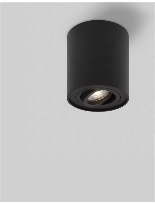 Spot aplicat din Aluminiu Negru H12.5xL9.6cm IP20 LED GU10 GOZZANO