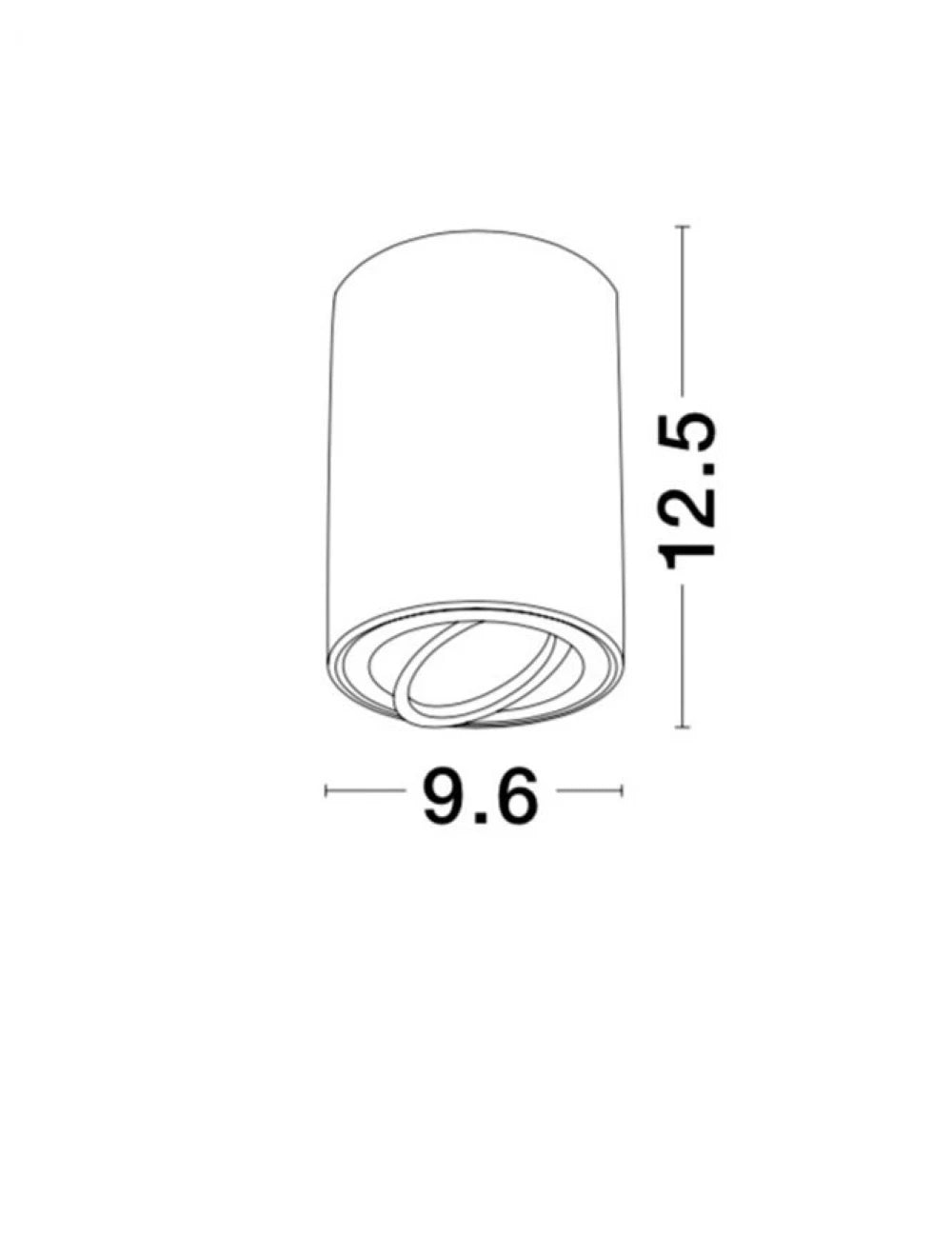 Spot aplicat din Aluminiu Negru H12.5xL9.6cm IP20 LED GU10 GOZZANO