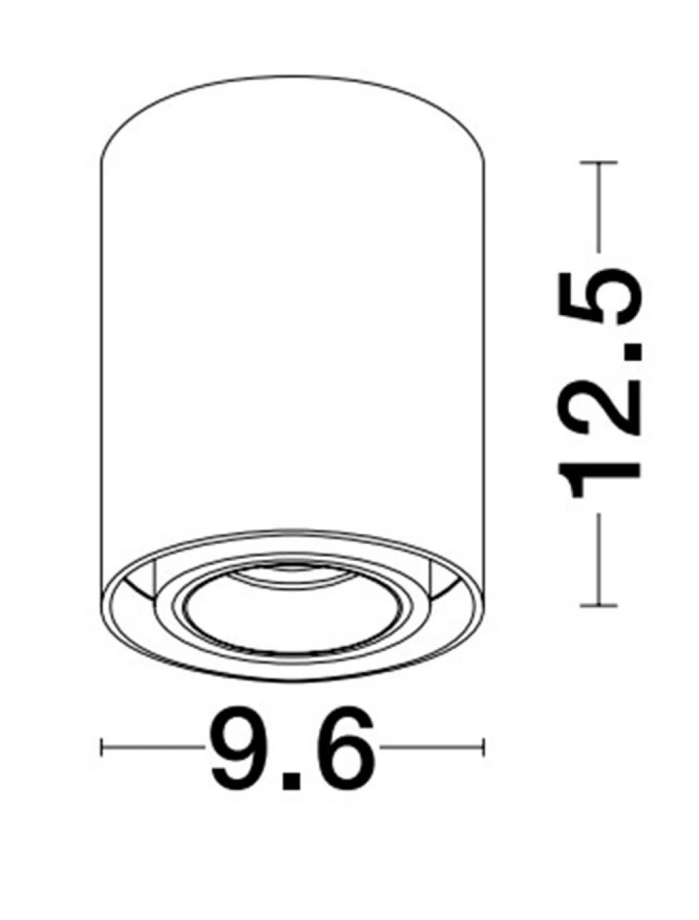 Spot aplicat din Aluminiu Alb H12.5xL9.6cm IP20 LED GU10 ULTY