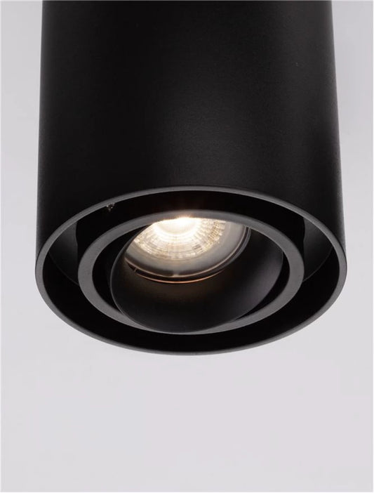 Spot aplicat din Aluminiu Negru H12.5xL9.6cm IP20 LED GU10 ULTY