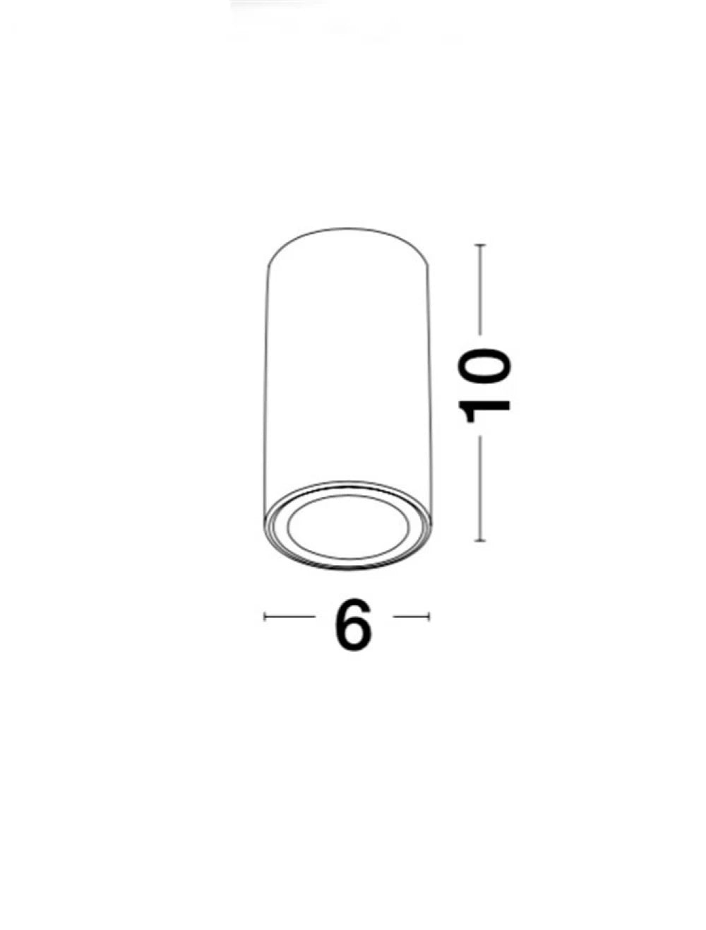 Spot aplicat din Aluminiu Alb H10xL6cm IP20 LED GU10 MARUPE