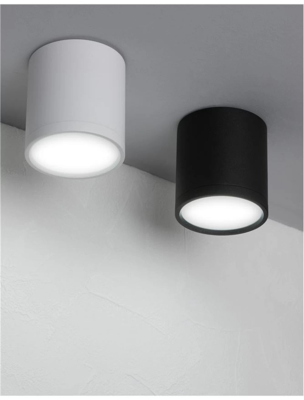 Spot aplicat din Aluminiu Negru H7.5xL7cm IP20 7W 570lm 4000k GARF