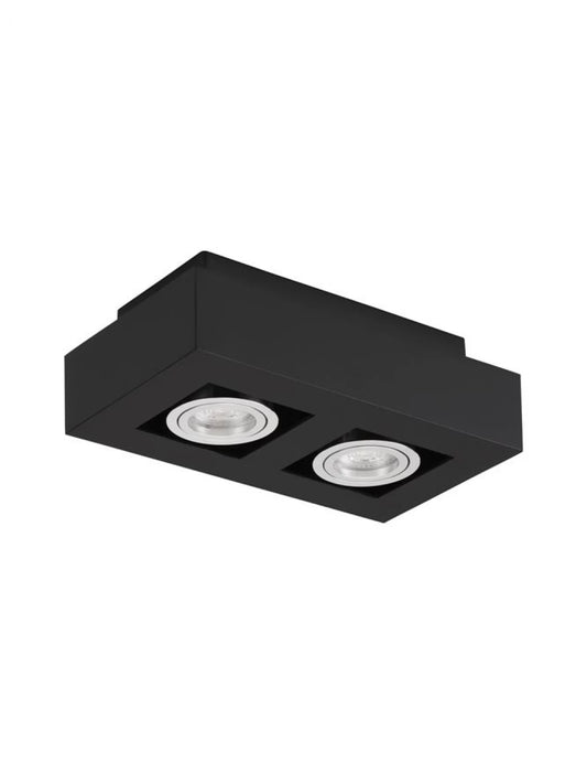 Spot aplicat din Aluminiu Negru H8.6xL25cm IP20 LED GU10 ROBIN