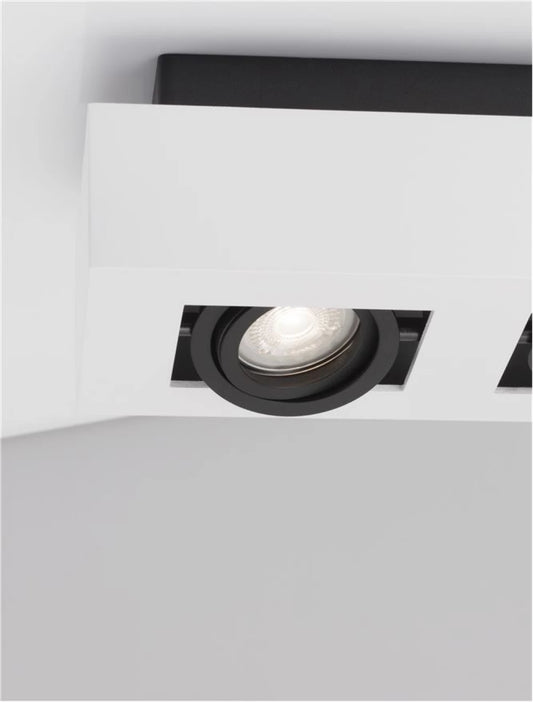 Spot aplicat din Aluminiu Alb H8.6xL25cm IP20 LED GU10 ROBIN