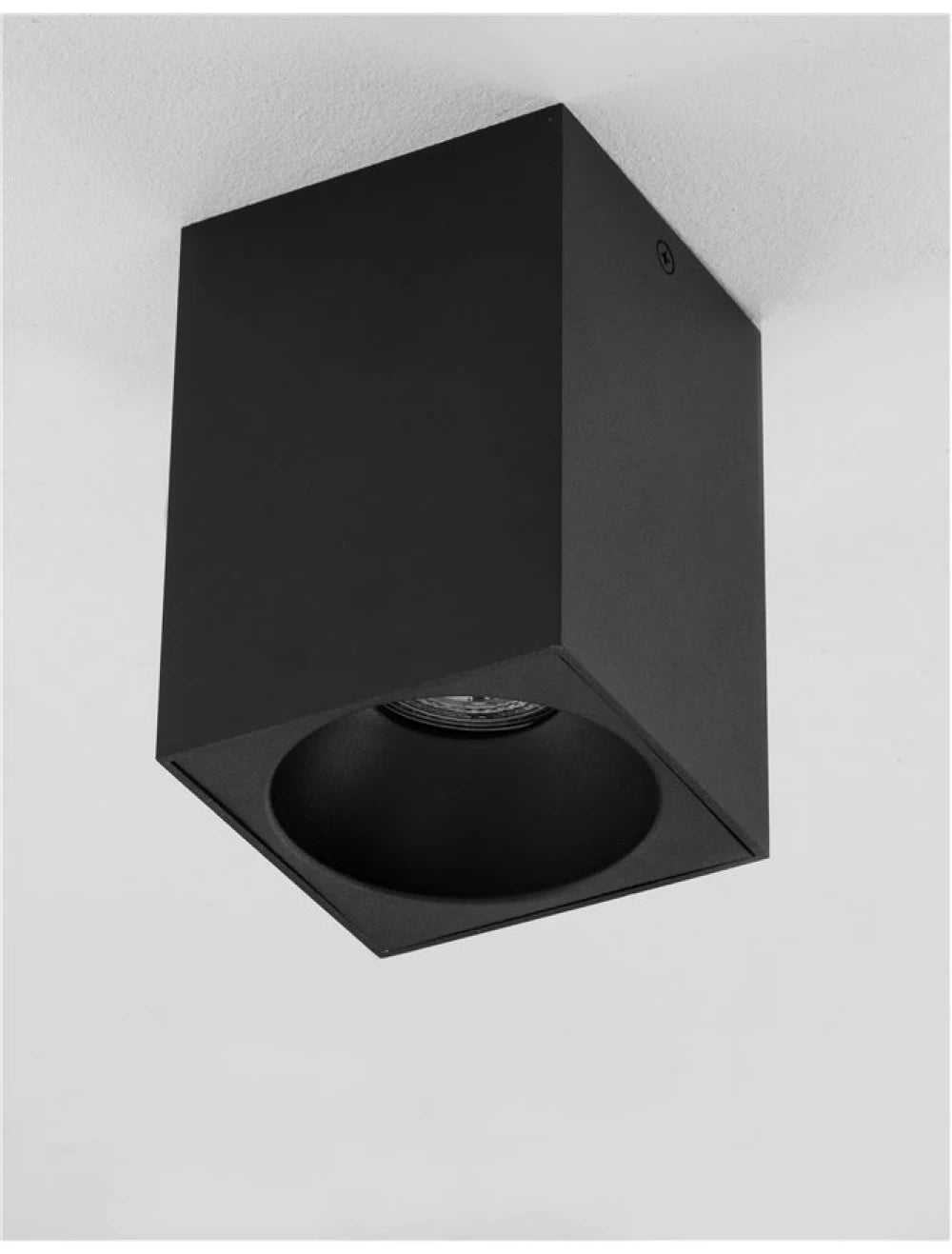 Spot aplicat din Aluminiu Negru H14.5xL9.5cm IP20 LED GU10 NIDO