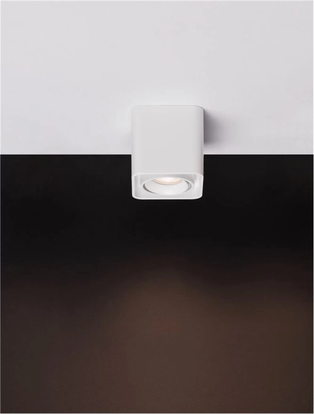 Spot aplicat din Aluminiu Alb H10xL11cm IP20 LED GU10 NAMI