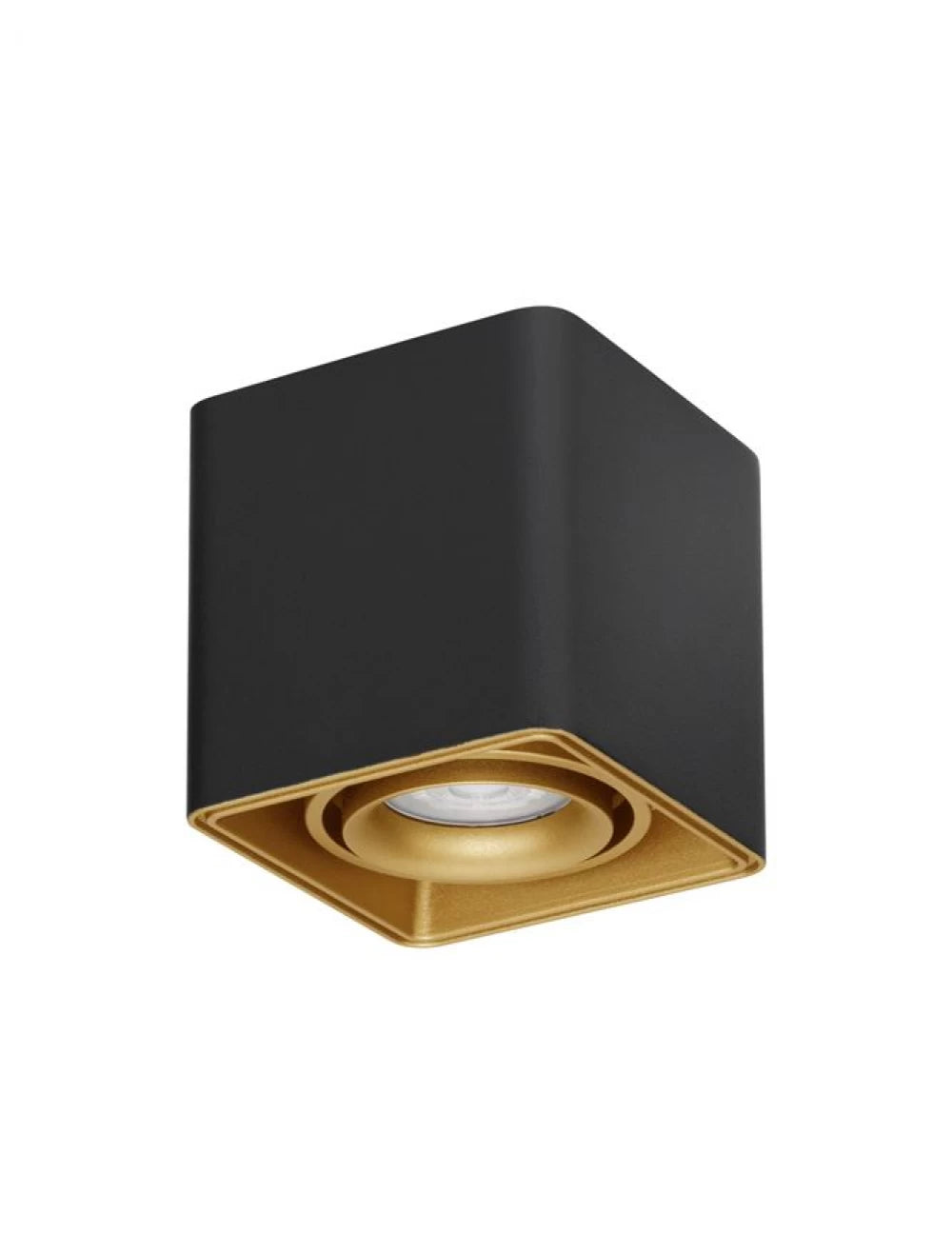 Spot aplicat din Aluminiu Negru/Auriu H10xL11cm IP20 LED GU10 NAMI