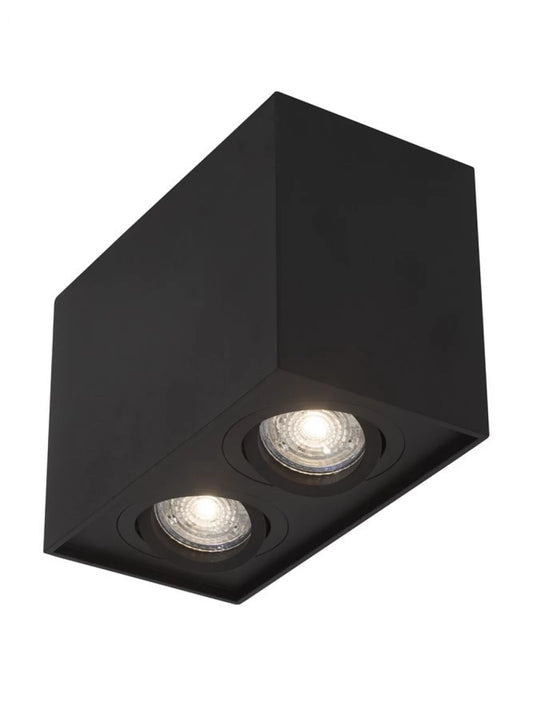 Spot aplicat din Aluminiu Negru H12.5xL18cm IP20 LED GU10 RENDE