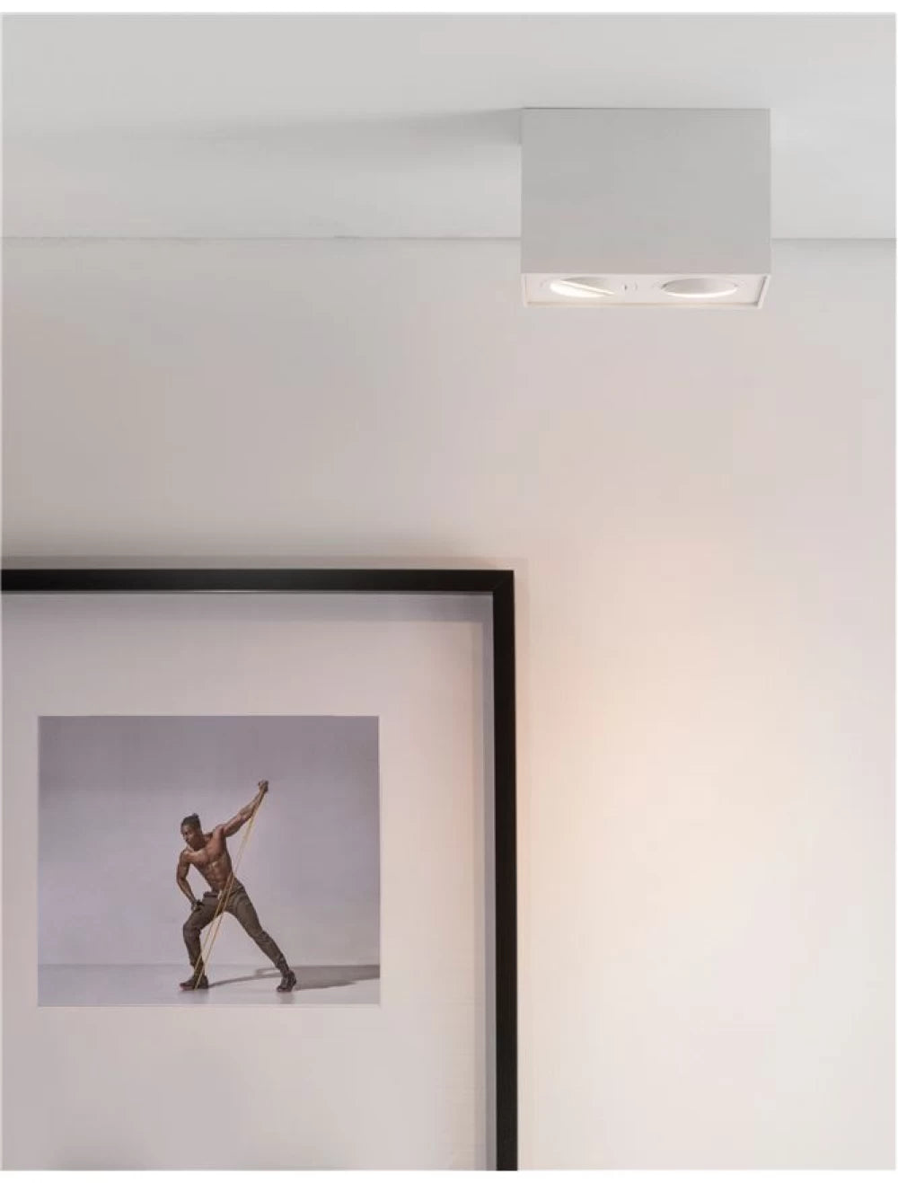 Spot aplicat din Aluminiu Alb H12.5xL18cm IP20 LED GU10 RENDE
