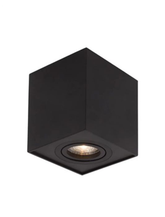 Spot aplicat din Aluminiu Negru H9xL8cm IP20 LED GU10 RENDE