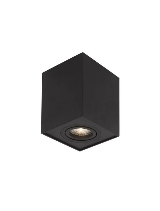 Spot aplicat din Aluminiu Negru H12.5xL9.6cm IP20 LED GU10 RENDE