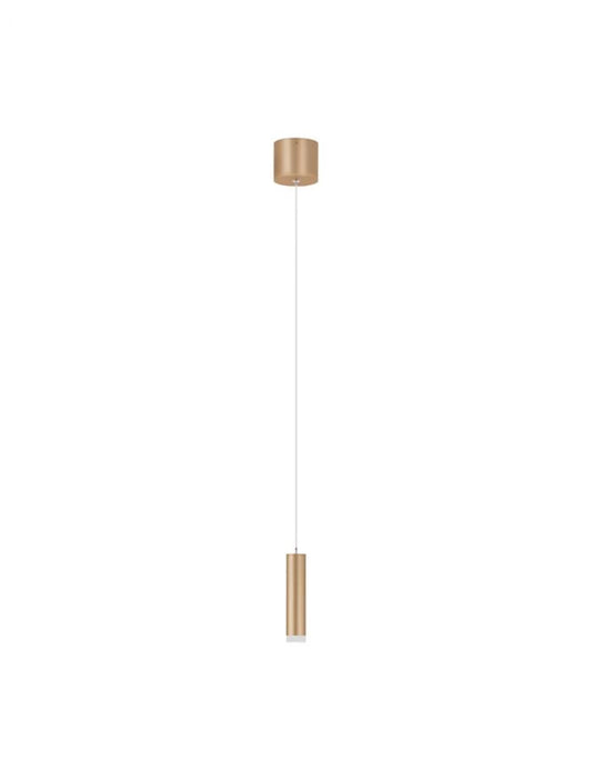 Pendul din Aluminiu Auriu H120xL3cm IP20 5w 3000k DOC